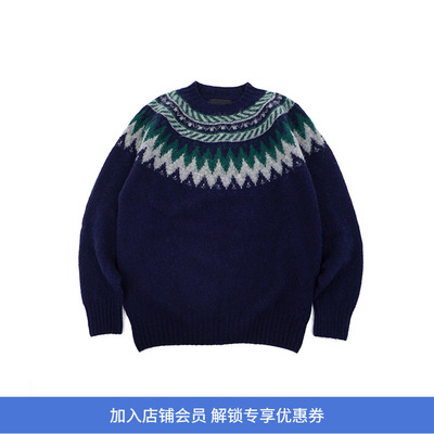 Howlin MAGICIAN IN THE MOUNTAIN 男女中性款民族风绵羊毛毛衣