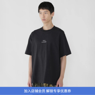 ROA x and wander LOGO printed T 联名款印花LOGO圆领短袖T恤