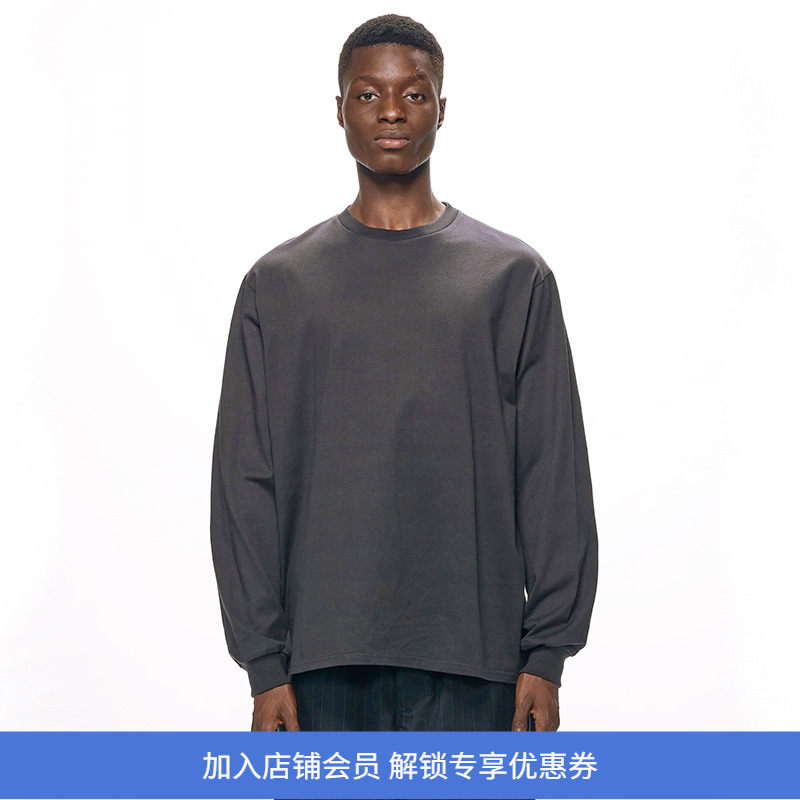 marka CREW NECK L/S TEE 印度高支有机棉长袖圆领T恤