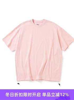 PRIMEE 下摆抽绳廓形短袖圆领T恤