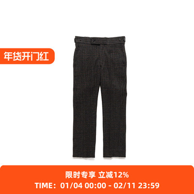 Needles复古羊毛休闲长裤