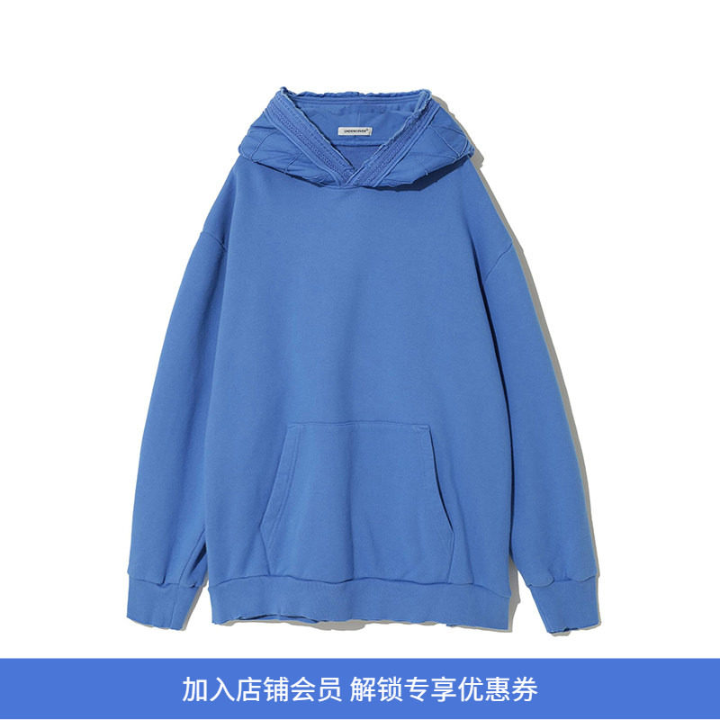 Undercover C/S 经典图腾刺绣连帽长袖纯色卫衣