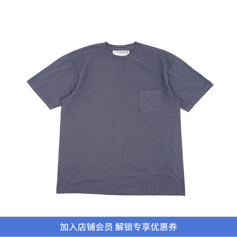 YAECA Compact Fit Densely Knit 男装轻量高支天竺棉圆领短袖T恤