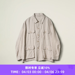 亚麻真丝混纺猎装 KAPTAIN 夹克 Jacket Shirt SUNSHINE Safari