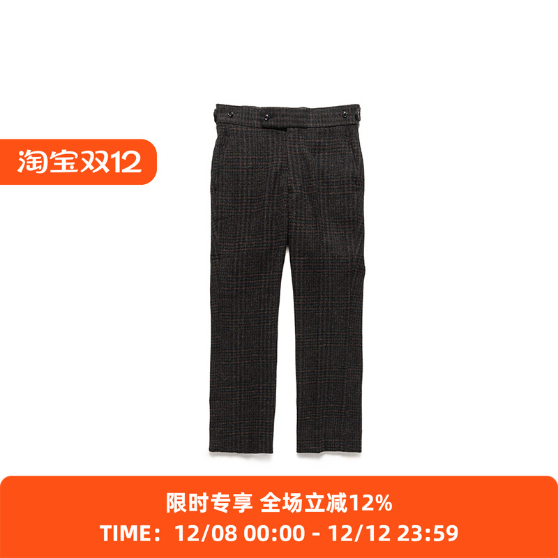 Needles复古羊毛休闲长裤