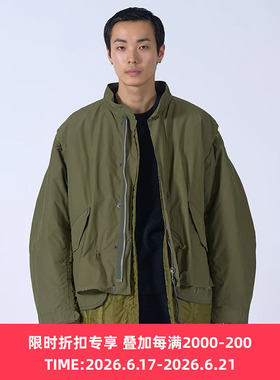 YOKE Connected Military Blouson 不规则拼接军事风鱼尾大衣外套