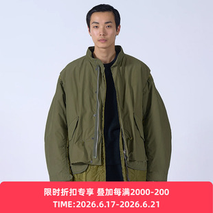 YOKE Connected Military Blouson 不规则拼接军事风鱼尾大衣外套