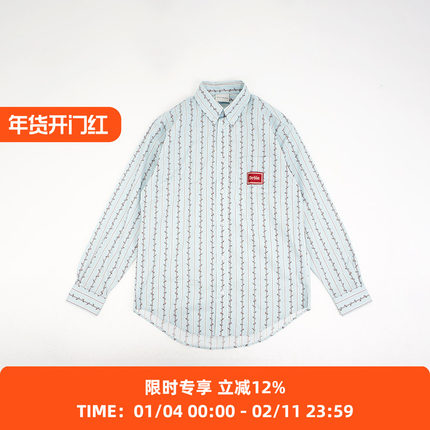 Drole De Monsieur La Chemise Fleurs 法式风度假风花纹长袖衬衫