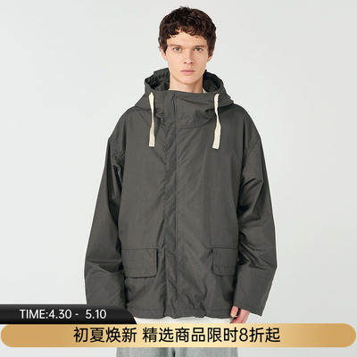 nanamica Hooded Deck Jacket 男女款机能性面料宽松廓形连帽夹克