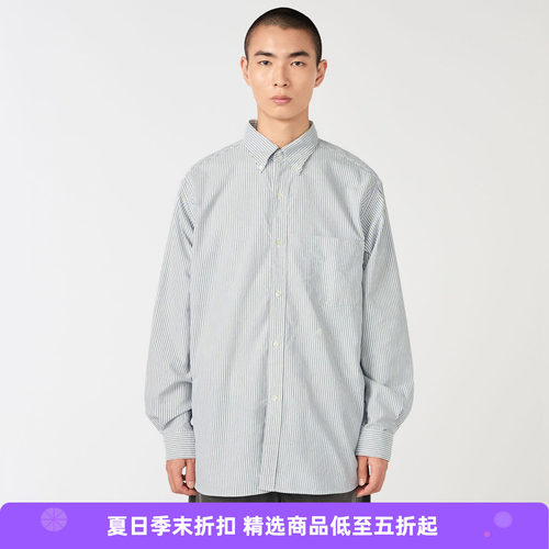 nanamica Button Down Stripe Wind 男装纽扣领经典款条纹衬衫