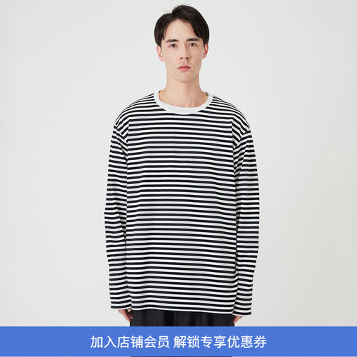 nanamica COOLMAX Stripe Jersey L/S 男女款透气干爽条纹长袖T恤