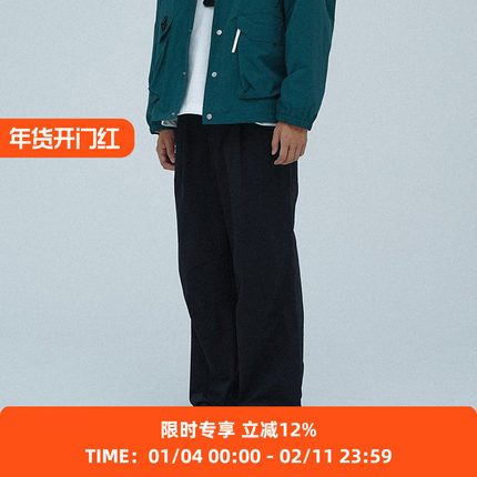 PRIMEE 男女款高密度尼龙棉混纺工装多袋长裤 阔腿裤