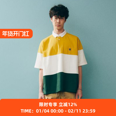 DIGAWELxJ.PRESS拼色POLO衫