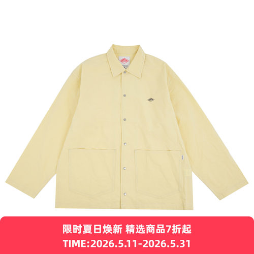 DANTON COVERALL SHIRT 男女款中性风棉麻混纺工装衬衫夹克外套