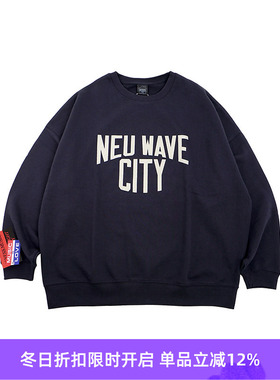 is-ness NEU WAVE SWEAT SHIRTS 音乐系列复古新浪潮圆领套头卫衣