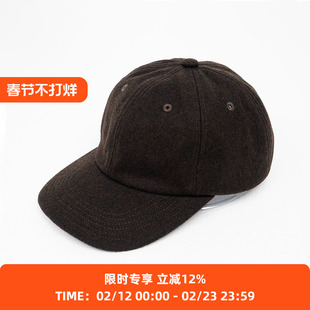 KIJIMA TAKAYUKI MELTON 6PANEL CAP 男女中性款羊毛六片鸭舌帽