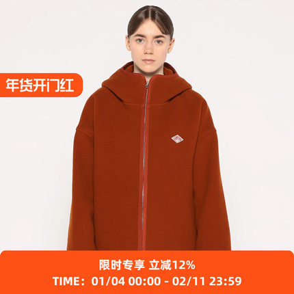DANTON HOODED BLOUSON 女装羊毛大衣 连帽外套