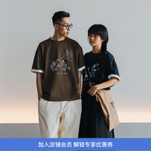 Element Play Outside 插画T恤 限定短袖宽松圆领TEE