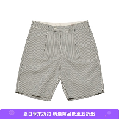 Engineered Garments Sunset Short EG 条纹泡泡纱复古工装短裤