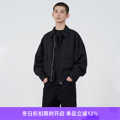 YOKE NYLON BOMBER JACKET 高密度尼龙复古做旧军事风夹克外套