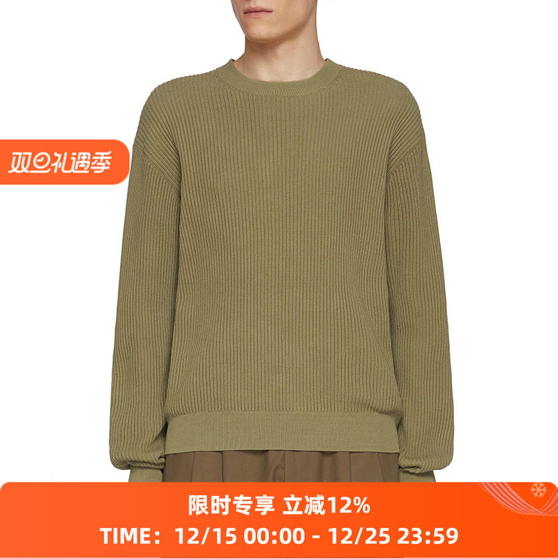 STUDIO NICHOLSON KNITWEAR 12GG RIB CREW NECK男装宽松廓形毛衣