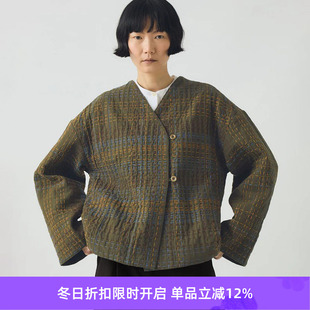 Kantha 女装 Tweed Jacket 无领刺子绣棉服 Cotton TOAST