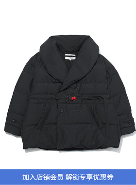 F/CE RECYCLED DOWN SHAWL COLLAR 男女中性款青果领羽绒大衣