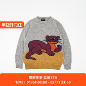 STRANGER PARADISE Howlin 男女中性款 刺绣羊毛马海毛圆领毛衣