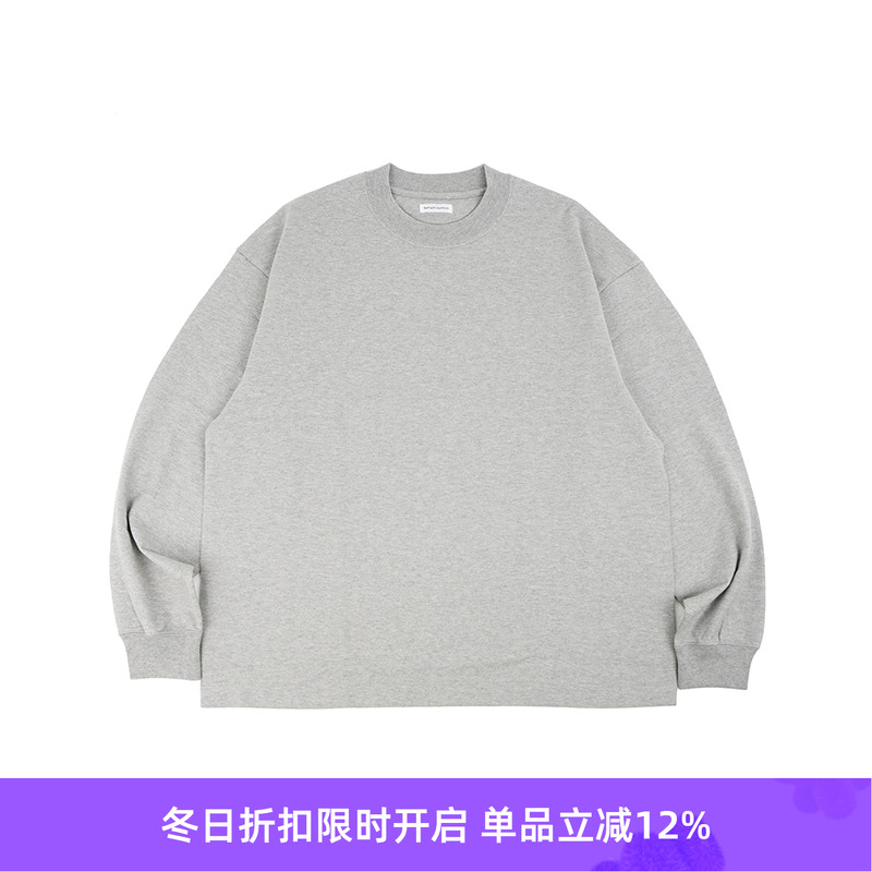 KAPTAIN SUNSHINE Suvin Supima Tube 超长短绒匹马棉宽松长袖T恤