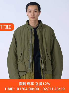 YOKE Connected Military Blouson 不规则拼接军事风鱼尾大衣外套