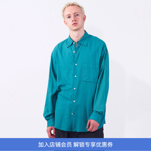 YOKE Cotton Silk Twill Garment-dyed 丝绵混纺特殊成衣染色衬衫
