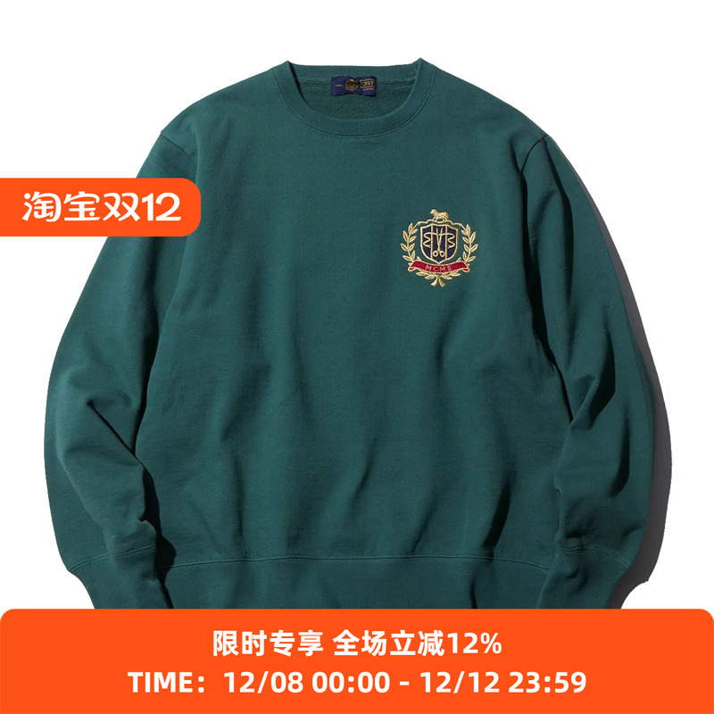 DIGAWELCRST线刺绣圆领卫衣