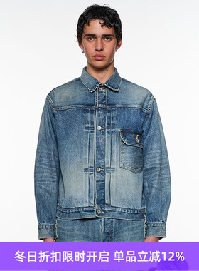 marka TYPE-1 DENIM JACKET 有机棉水洗牛仔夹克外套