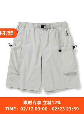 WHEELS and WIND 防泼水防撕裂伸缩性机能风短裤