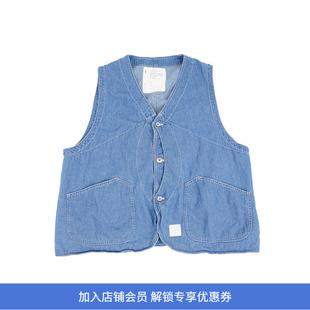 INNAT DENIM HUNTING VEST 职人复古水洗牛仔狩猎马甲