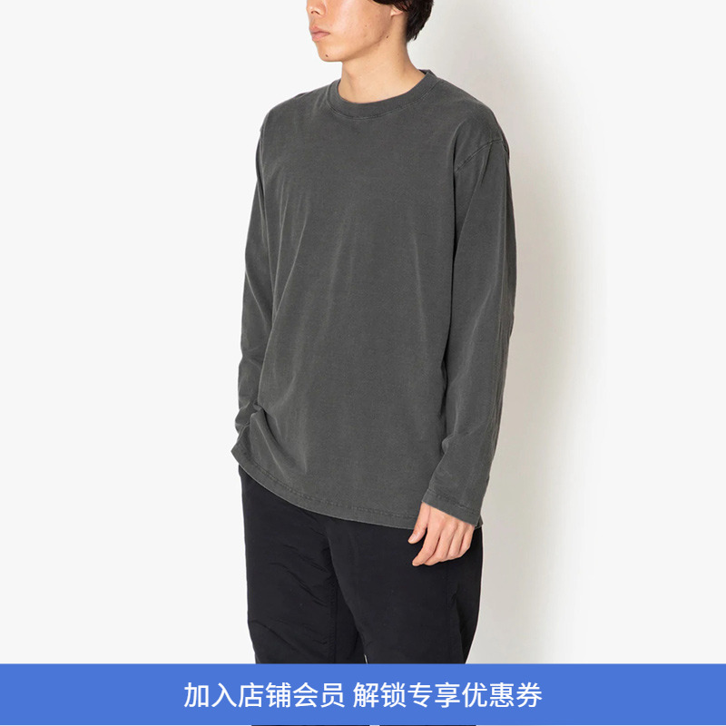 hobo天然染色天竺棉长袖T恤