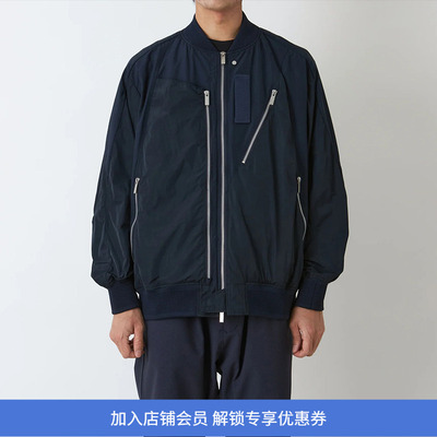 White Mountaineering 白山 ASYMMETRY FLIGHT机能性飞行拉链夹克