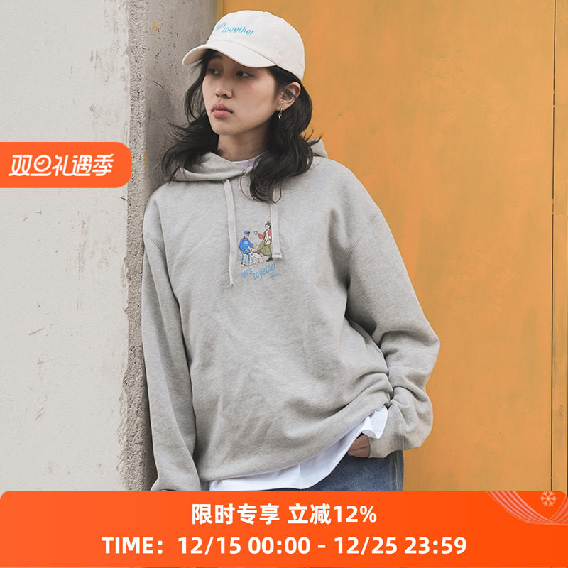 Element印花套头连帽卫衣