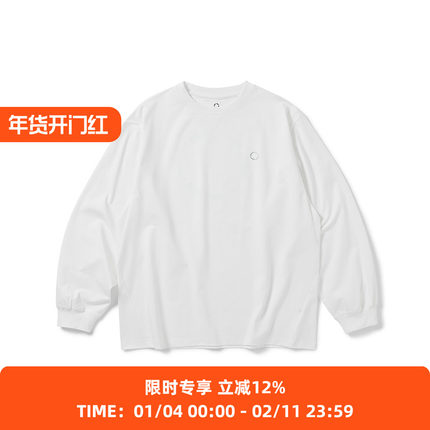 WHEELS and WIND 男女中性款Sorona吸湿透汗抗菌面料运动长袖T恤