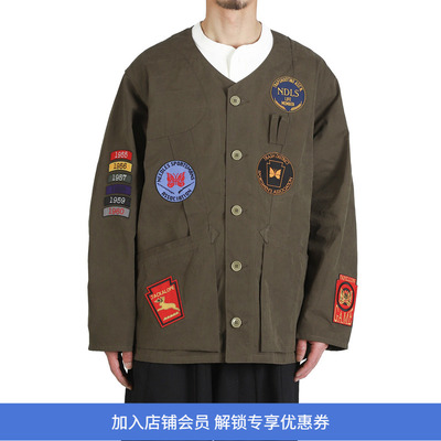 Needles Shooting Jacket - Waxed Cloth 油蜡布复古无领夹克外套