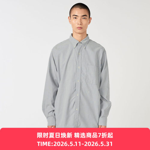 nanamica Button Down Wind Shirt 男装纽扣领经典款长袖衬衫