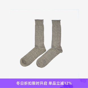 LINEN 棉麻罗纹 COTTON SOCKS奈良职人 袜子 CREW ROTOTO