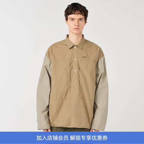 nanamica Pullover Shirt Jacket 宽松套头衬衫夹克 拼接外套