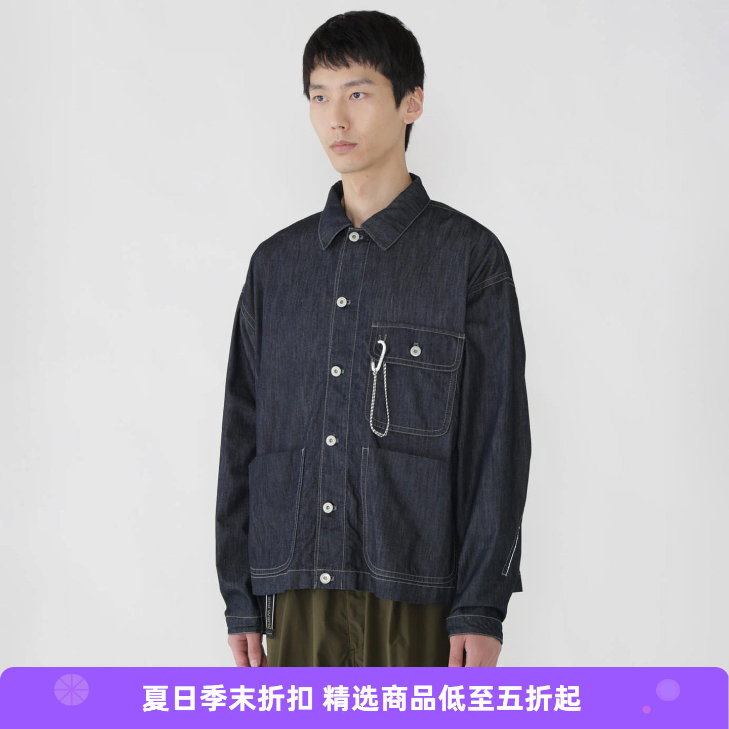 and wander dry easy denim 男女COOLMAX吸湿透气牛仔衬衫夹克