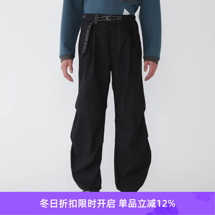 wander 侧边拉链立体剪裁机能性长裤 high cloth count and