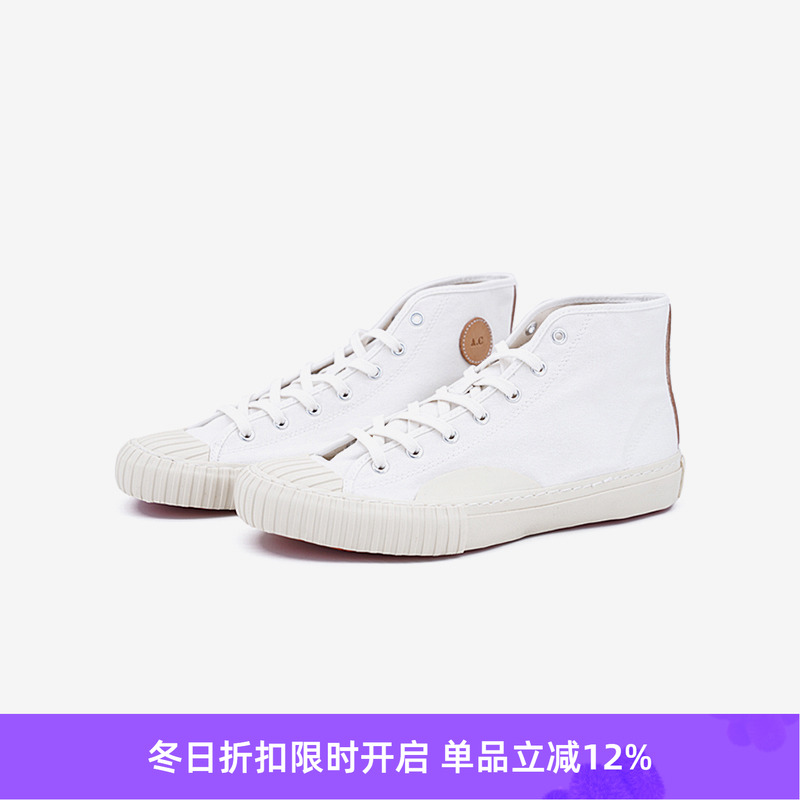 现货country复古风高帮帆布鞋