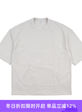 orslow KANGAROO POCKET LOOSE SLEEVE T-SHIRT插袋廓形七分袖T恤