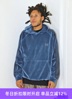 Needles Track Hoody - C/Pe Velour 蝴蝶刺绣天鹅绒复古连帽卫衣