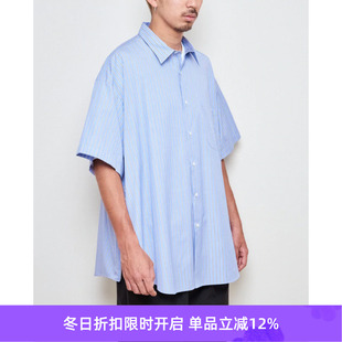 SHIRT THOMAS MASON面料 衬衫 SLEEVE 侧开拉链廓形短袖 ness