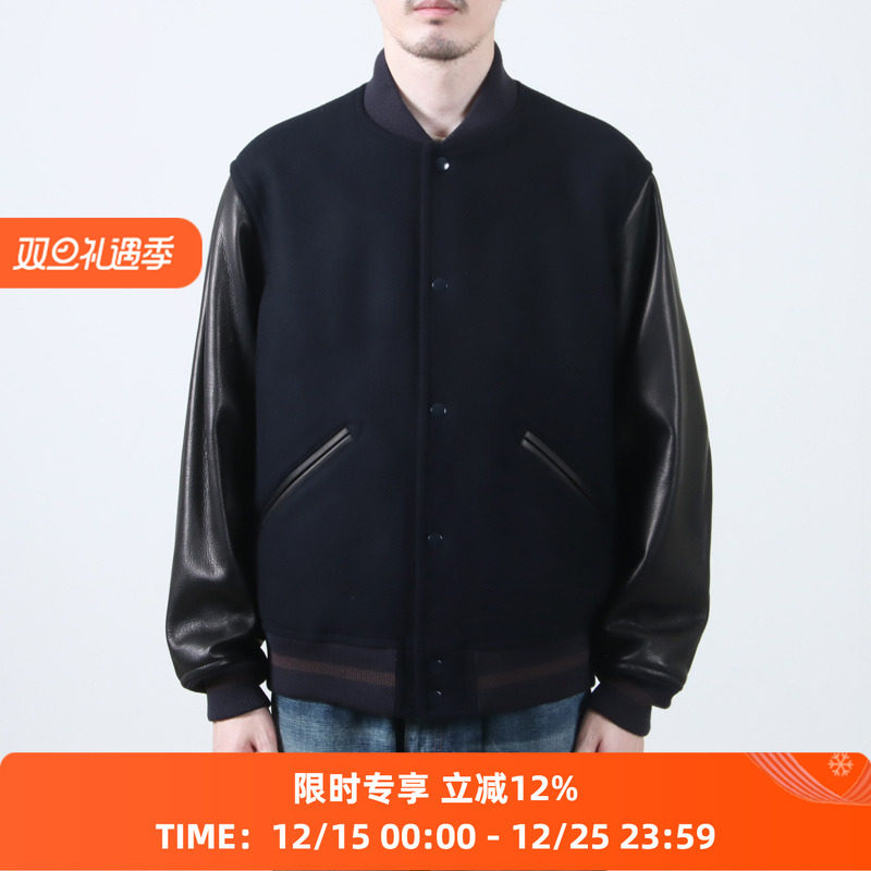 blurhms ROOTSTOCK Wool Melton Award Jacket麦尔登羊毛棒球夹克